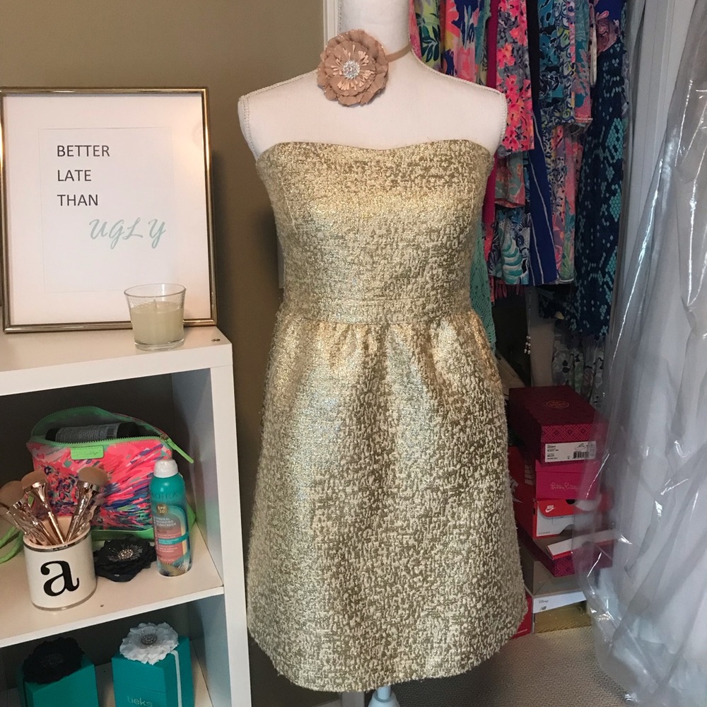 Gianni Bini Gold Dress